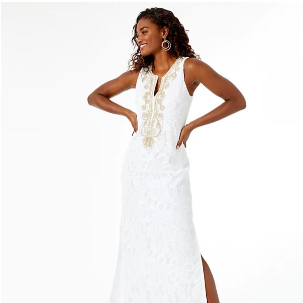 Lilly Pulitzer Resort White Carlotta Maxi Dress Size 0